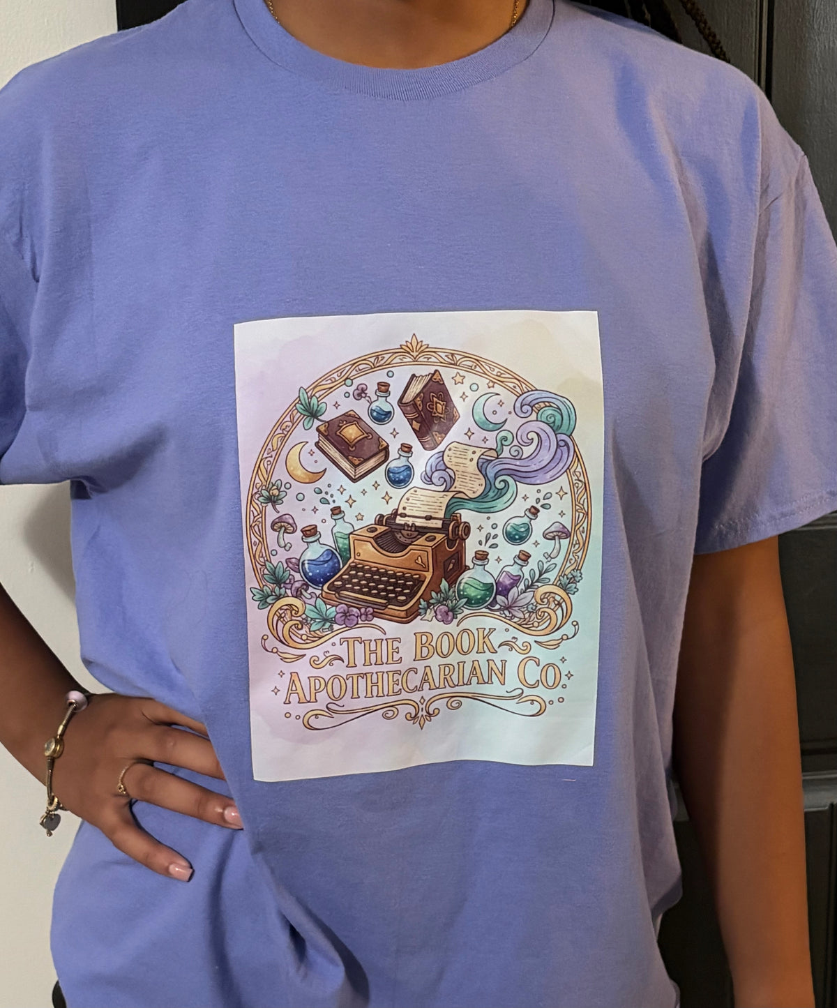 Apothecary Scroll Tee (Purple, Large)
