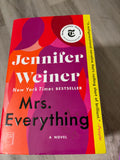 Mrs. Everything by Jennifer Weiner - used paperback cover, good condition