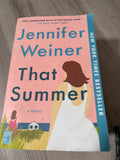 That Summer by Jennifer Weiner - used paperback cover, good condition