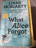 What Alice Forgot by Liane Moriarty - used paperback cover, good condition